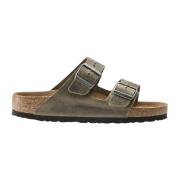 Birkenstock Arizona Soft Footbed Sandaler Green, Herr