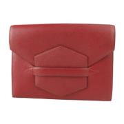 Hermès Vintage Pre-owned Tyg kuvertvskor Red, Dam