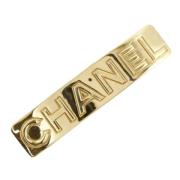 Chanel Vintage Pre-owned Metall hrspnnen Yellow, Dam