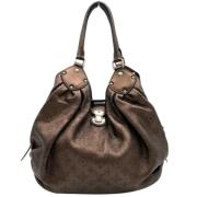 Louis Vuitton Vintage Pre-owned Tyg louis-vuitton-vskor Brown, Dam