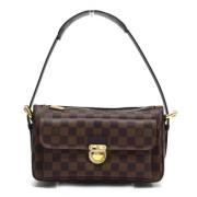 Louis Vuitton Vintage Pre-owned Tyg axelremsvskor Brown, Dam