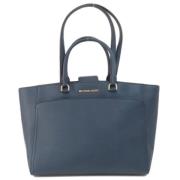 Michael Kors Pre-owned Pre-owned Tyg totevskor Blue, Dam