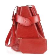 Louis Vuitton Vintage Pre-owned Laeder axelremsvskor Red, Dam