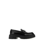 Jimmy Choo Klassiska Svarta Läderloafers Black, Dam