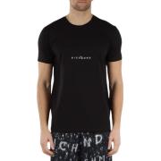 John Richmond Herr T-shirt med korta ärmar Black, Herr