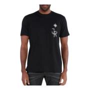 John Richmond Herr Regular T-shirt Black, Herr