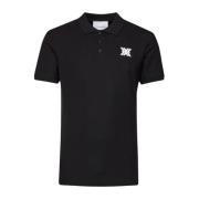 John Richmond Herr Polo Skjorta Klassisk Stil Black, Herr