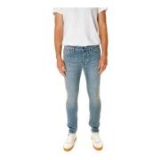 Denham Slim Fit Mid Waist Jeans Blue, Herr