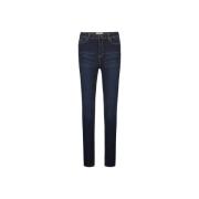 FABIENNE CHAPOT Broderat Hjärta Skinny Byxor med Slits Blue, Dam