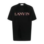 Lanvin Svart Classic Curb Tee-Shirt Black, Herr