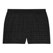 Givenchy Shorts med All-over 4G-mönster Black, Dam