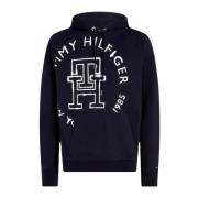 Tommy Hilfiger Herr Monogram Ink Roundel Sweatshirt Blue, Herr