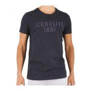 Cerruti 1881 Broderad Logotyp T-shirt - Coloratura Black, Herr
