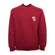 Emporio Armani Röd Broderad Logosweatshirt Red, Herr