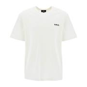 A.p.c. Boxy Fit Crew Neck T-Shirt White, Herr