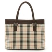 Burberry Vintage Pre-owned Tyg totevskor Multicolor, Dam