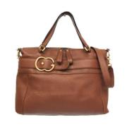 Gucci Vintage Pre-owned Tyg gucci-vskor Brown, Dam