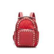 Valentino Vintage Pre-owned Tyg ryggsckar Red, Dam