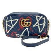 Gucci Vintage Pre-owned Tyg gucci-vskor Blue, Dam