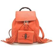 Gucci Vintage Pre-owned Tyg gucci-vskor Orange, Dam