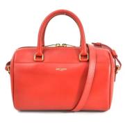 Yves Saint Laurent Vintage Pre-owned Laeder axelremsvskor Red, Dam