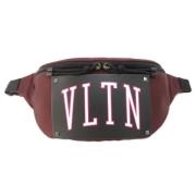 Valentino Vintage Pre-owned Tyg crossbodyvskor Red, Dam