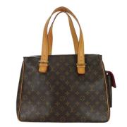 Louis Vuitton Vintage Pre-owned Tyg louis-vuitton-vskor Brown, Dam