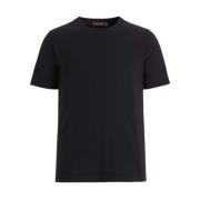 Oscar Jacobson Marinblå Slim Fit Stickad T-shirt Blue, Herr