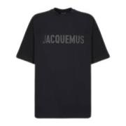 Jacquemus Casual Cotton Tee Black, Herr