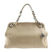 Bvlgari Vintage Pre-owned Tyg handvskor Beige, Dam