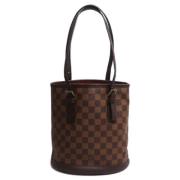 Louis Vuitton Vintage Pre-owned Tyg louis-vuitton-vskor Brown, Dam