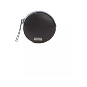 Pompei Donatella Elegant Oval Crossbody Väska i Svart Black, Unisex