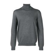 Barba Ull Rollneck Sweater Gray, Herr