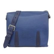 Louis Vuitton Vintage Pre-owned Laeder axelremsvskor Blue, Dam