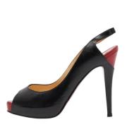 Christian Louboutin Pre-owned Pre-owned Laeder sandaler Black, Dam