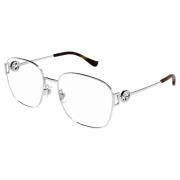 Gucci Silver Glasögonbågar Gray, Unisex