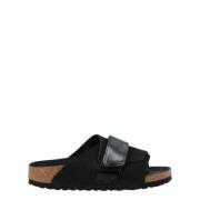 Birkenstock Svart Nubuck High Shine Sandaler Black, Dam