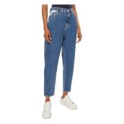 Tommy Jeans Baggy Jeans Höst/Vinter Kollektion Blue, Dam