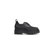 Calvin Klein Jeans Laceup Flatform Skor Samlingssammansättning Black, ...