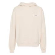 Jacquemus Lyxig Beige Bomull Hoodie Beige, Herr