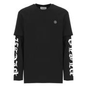 Philipp Plein Svarta T-shirts och Polos med Hexagon Logo Black, Herr