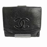 Chanel Vintage Pre-owned Laeder plnbcker Black, Dam