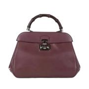 Gucci Vintage Pre-owned Laeder handvskor Purple, Dam