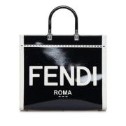 Fendi Vintage Pre-owned Laeder shoppers Black, Dam