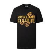 Versace Jeans Couture Stiliga T-shirts och Polos Black, Herr