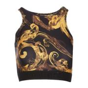 Versace Jeans Couture Stilren Top för Modeälskare Multicolor, Dam