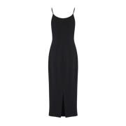 Misha Elegant Midi Klänning Rylan Black, Dam