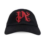 Palm Angels Baseball Cap Black, Herr