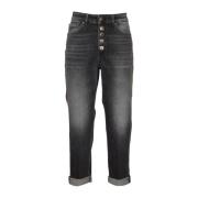 Dondup Svarta Jeans med Smyckesdetalj Black, Dam