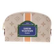 Louis Vuitton Vintage Pre-owned Tyg louis-vuitton-vskor Beige, Dam